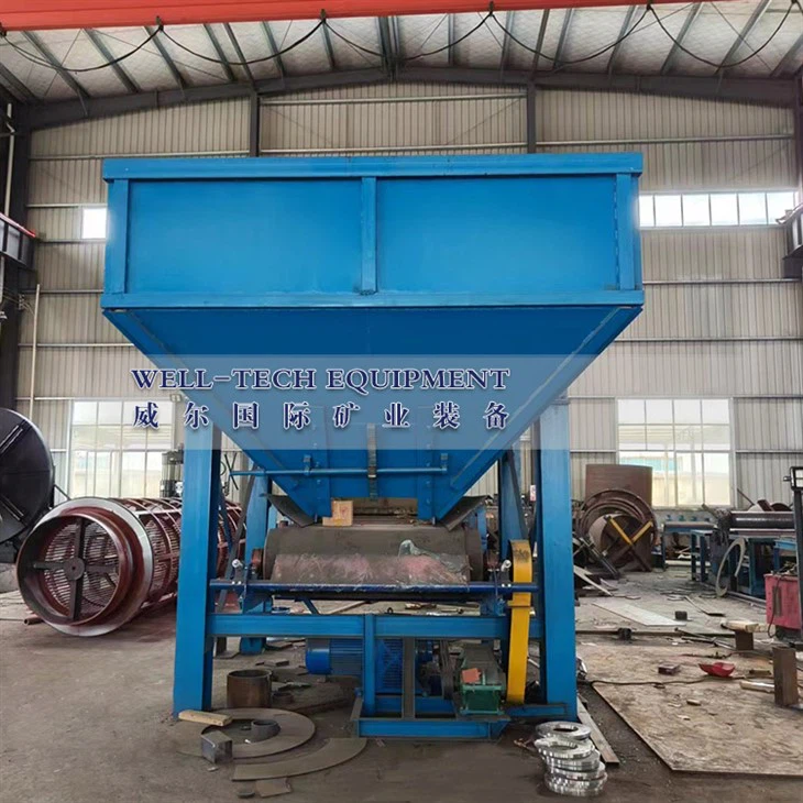 Feeding Hopper Silo Feed Bin With Adjusting Speed Belt Conveyor
