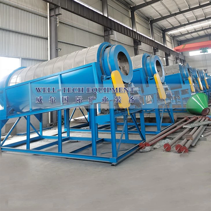 Stainles Steel Trommel Screen For Silica Plant